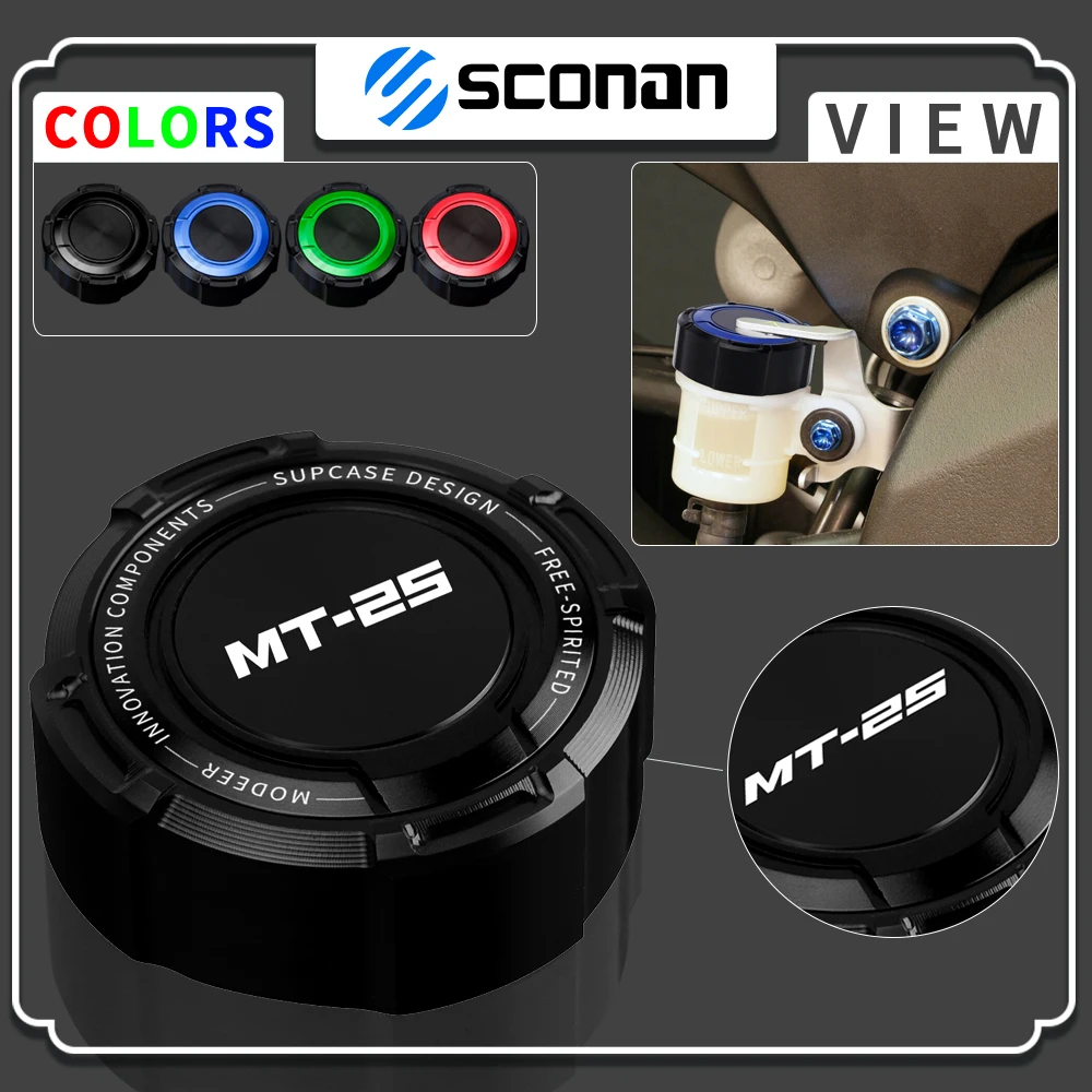 

Rear brake Fluid Cylinder Master Reservoir Cover Cap CNC Aluminum Motorcycle Accessories MT-25 MT25 MT 25 YZFR25 YZF R25 YZF-R25