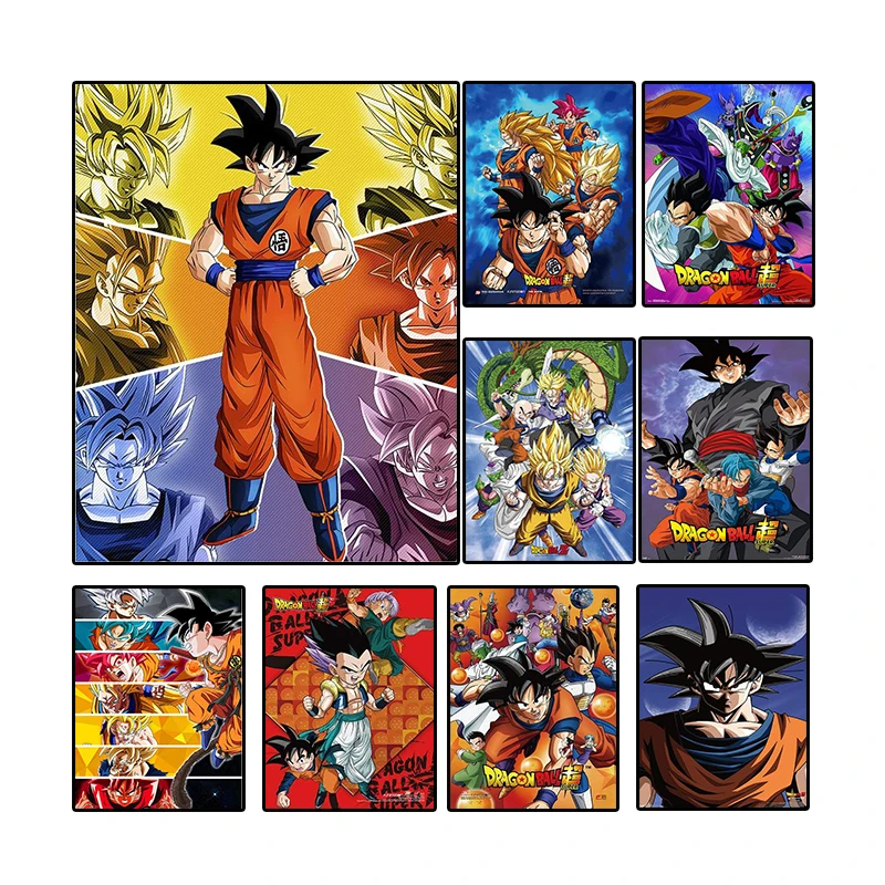 

Classic Anime Canvas Painting Dragon Ball Goku Wall Art Nordic Posters and Prints Wall Pictures Children Home Wall Decoration