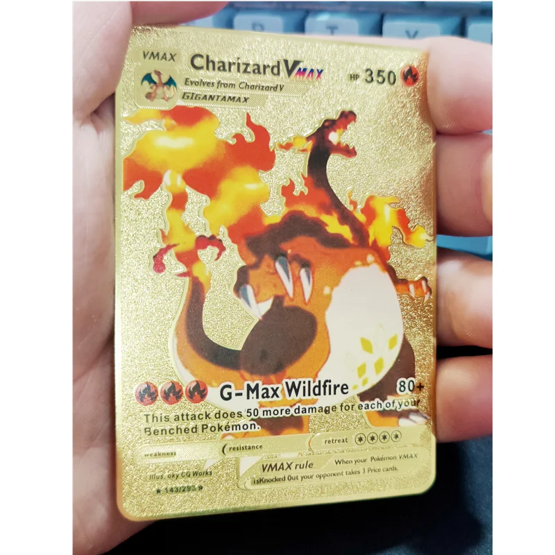

27 Style Pokémon Cards, Charizard Vmax Metal Cards, Pikachu Mewtwo Game Battle Collection Card, Children’s Toys, Birthday Gifts