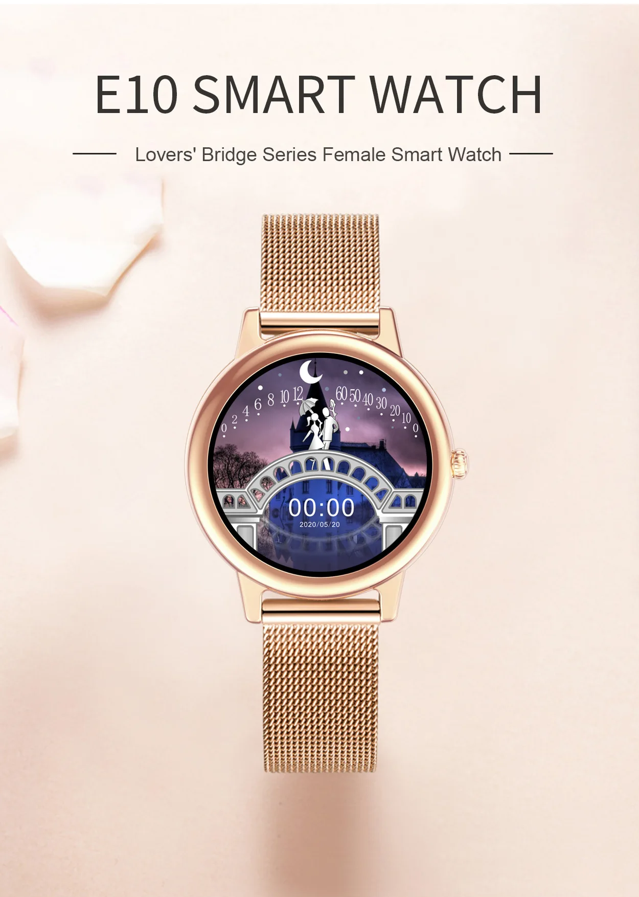 

Free Shipping E10 Smart Watch Body Temperature Measuring Bluetooth Calls Men Women Fitness Bracelet IP67 Waterproof Smartwatch
