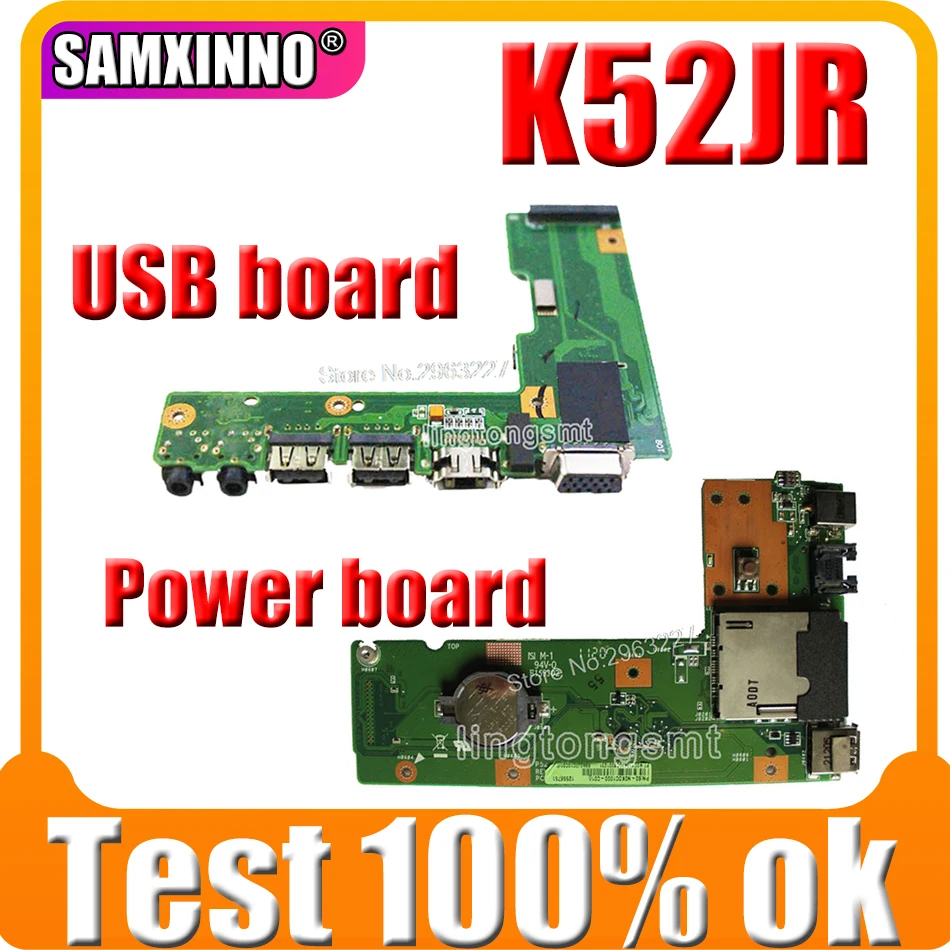 Для For Asus K52 X52J A52J K52J K52JR K52JT K52JB K52JU K52JE K52D X52D A52D K52DY K52DE K52DR аудио USB IO Плата питания