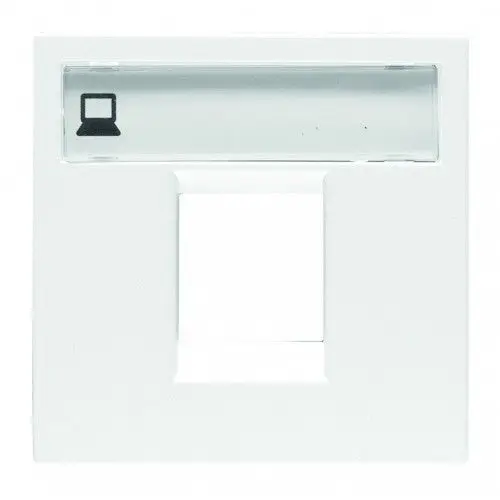 Пластина 1 коннектор RJ45 AMP Niessen Zenit Blanco | Электроника