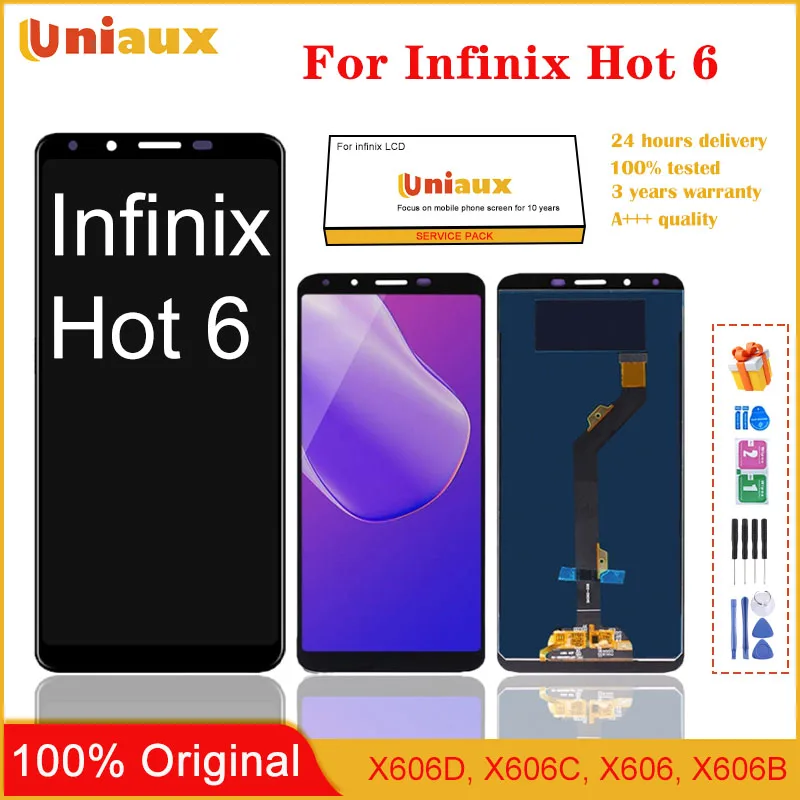 

6.0 " Original Display For Infinix X606 Hot6 X606C Touch Screen Digitizer Assembly For Infinix X606 Hot6 X606C Replacement