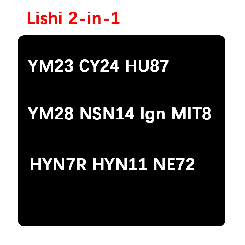 

Lishi 2-в-1 YM23 CY24 HU87 YM28 NSN14 lgn MIT8 HYN7R HYN11 NE72 N ​ E78 HU71 NE66 SIP22 ZD30 HU83 для Kia 2018 для Land Rover