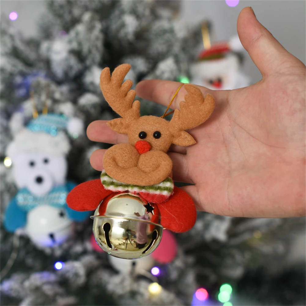 Рождественский колокольчик Лось Снеговик Подвеска на ветру Рождественская елка