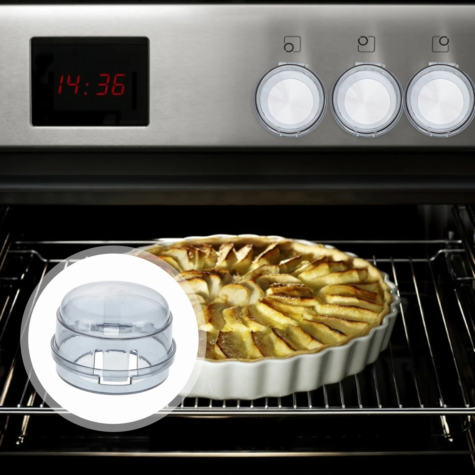 

Stove Knob Child Proof Oven Safety Gas Knobs Lock Covers Cover Guard Childproof Locks Door Cap Protection Case Babyplastic