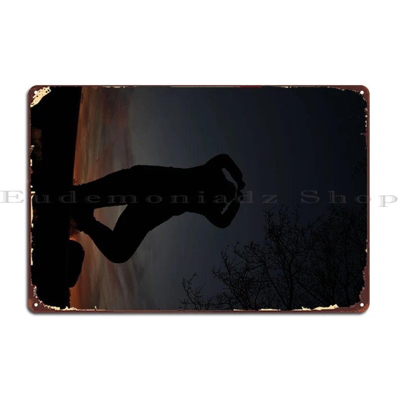 

Силуэт женщины на солнце металлическая роспись ретро кухня персонализированный клубный оловянный знак плакат