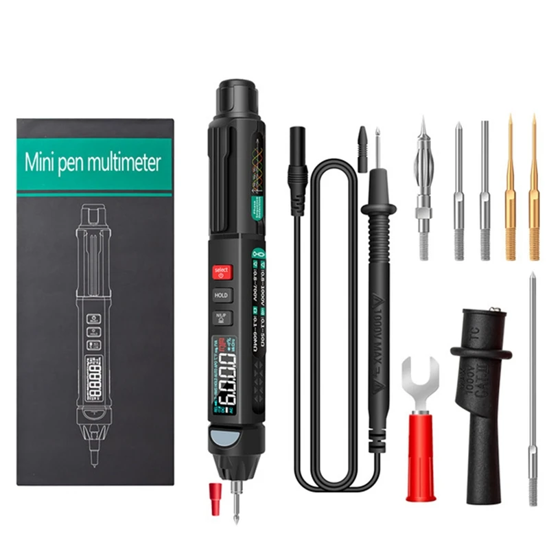 

ANENG A3008 Digital 6000 Counts Intelligent Professional Multimeter Sensor Pen Tester Current Meter Non-Contact Voltmeter