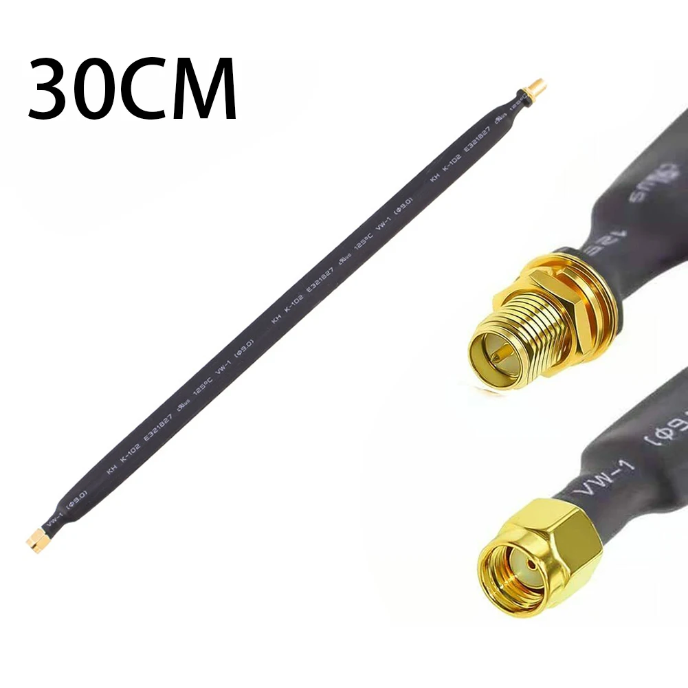 

Extension Cable 30cm RP-SMA Helium Ultra Low Loss Flat Coax Cable Extension Pigtail Connector
