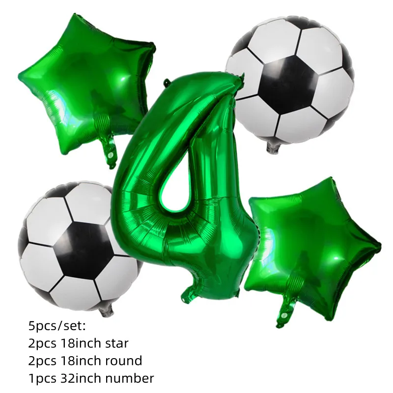 

Комплект фольгированных шаров-футболов Globos, зелёный, 32 дюйма