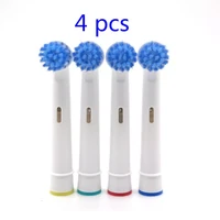 4pcs electric toothbrush heads replacement for oral b sensitive ebs 17a oral hygiene
