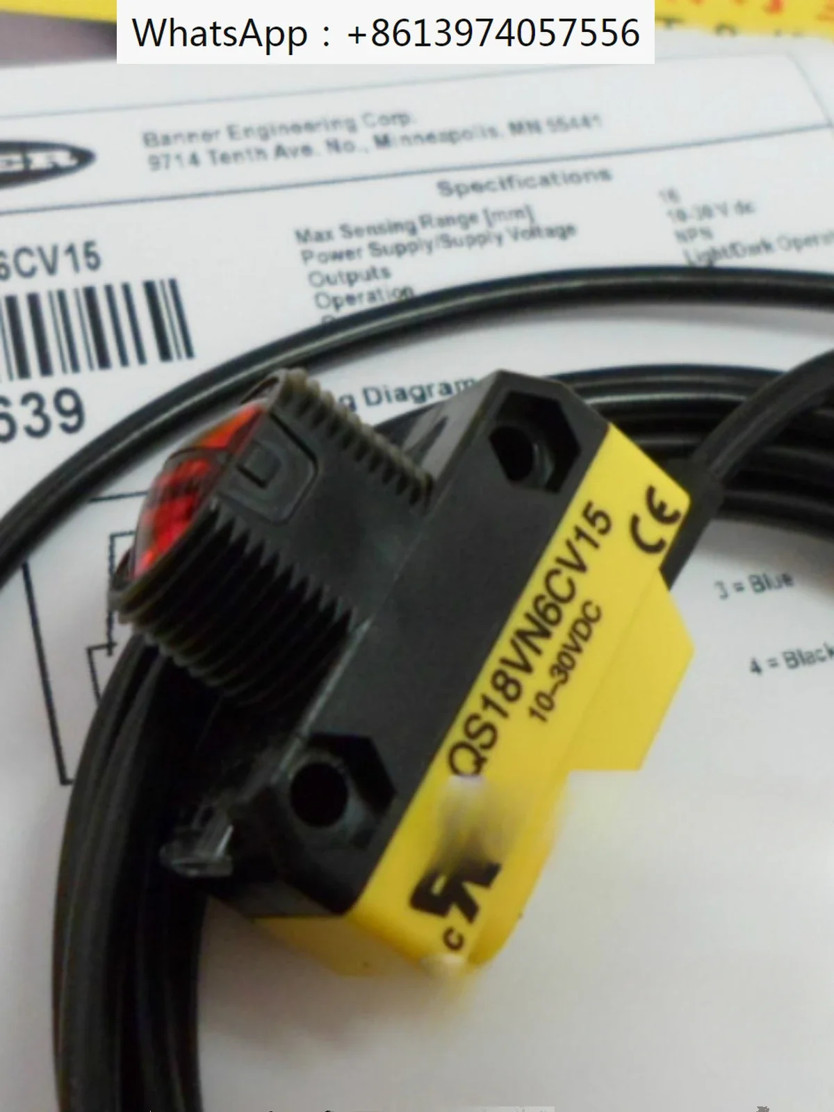 Оптоэлектронный переключатель QS18VN6CV15 тип фокусировки новое оригинальное