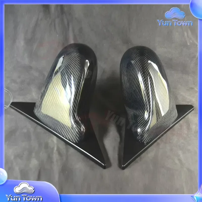 Фото Зеркало заднего вида Spoon Style из карбона для Honda Civic Del Sol CRX (EG EK 92-00) с синим стеклом, в стиле JDM №3
