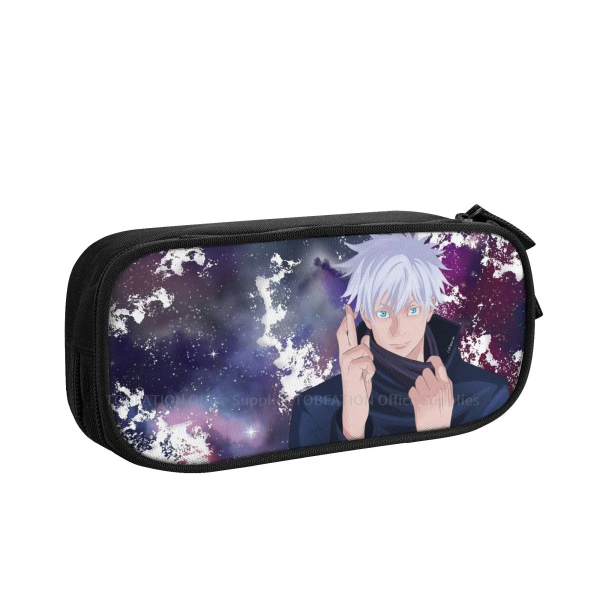 

Pencase Jujutsu Kaisen Anime Pencil Bag Girls Boys Student Stationary Bags Large Capacity Double Zipper