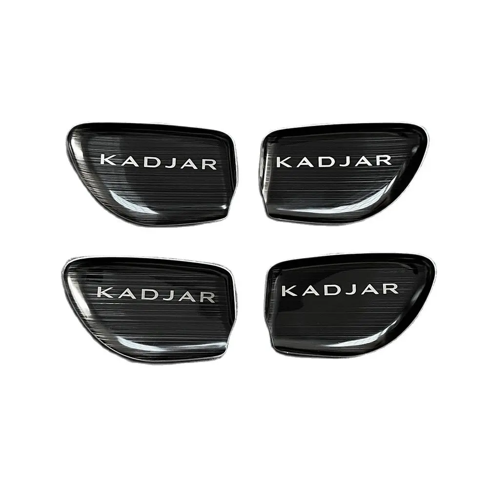 

Черные Металлические накладки на внутреннюю дверную ручку, наклейки для Renault Kadjar 2015 2016 2017 2018 2019 2020 2021 2022, аксессуары