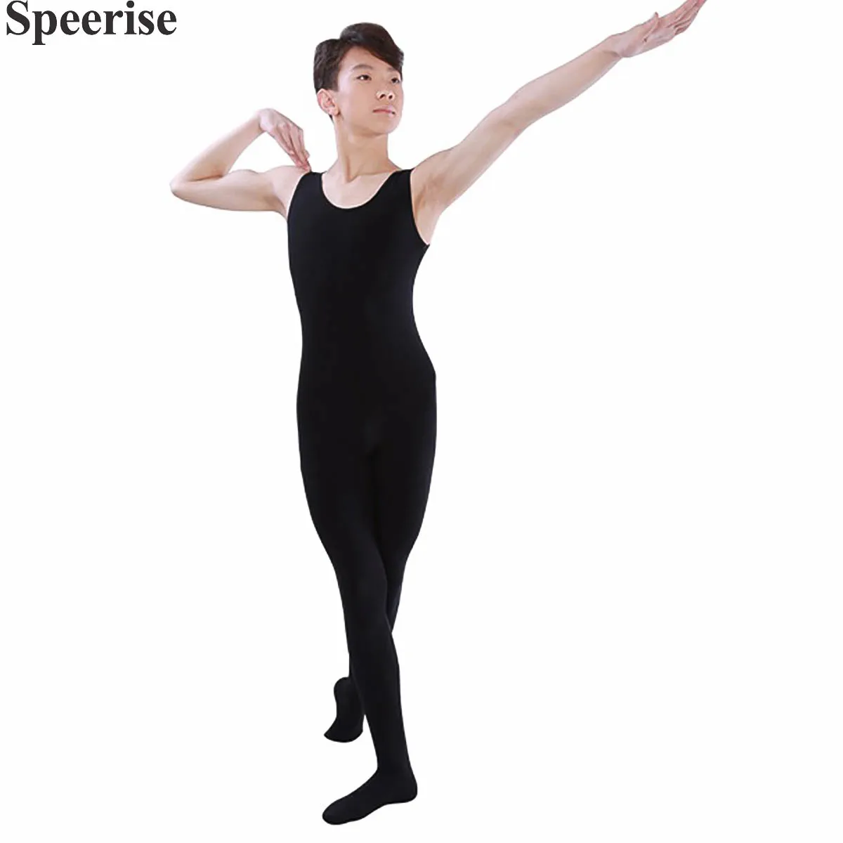 

Adult Men Tank Unitard Activewear Spandex Yoga Jumpsuits Sleeveless Skinny Rompers Solid Elastic Bodycon Fitness Casual Outfit