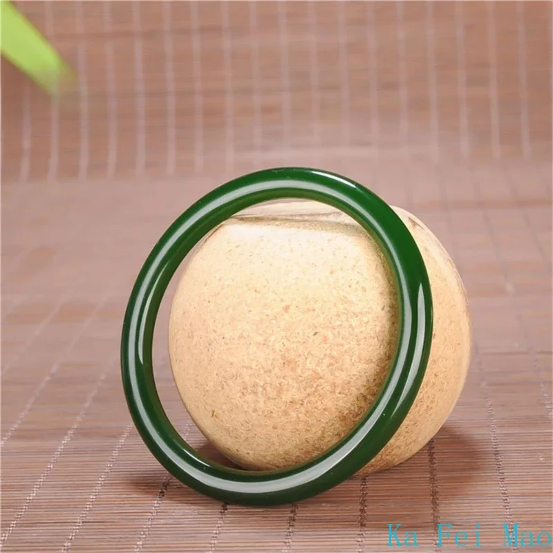 Натуральная яшма Хэтянь белый нефрит тонкий браслет персонализированный