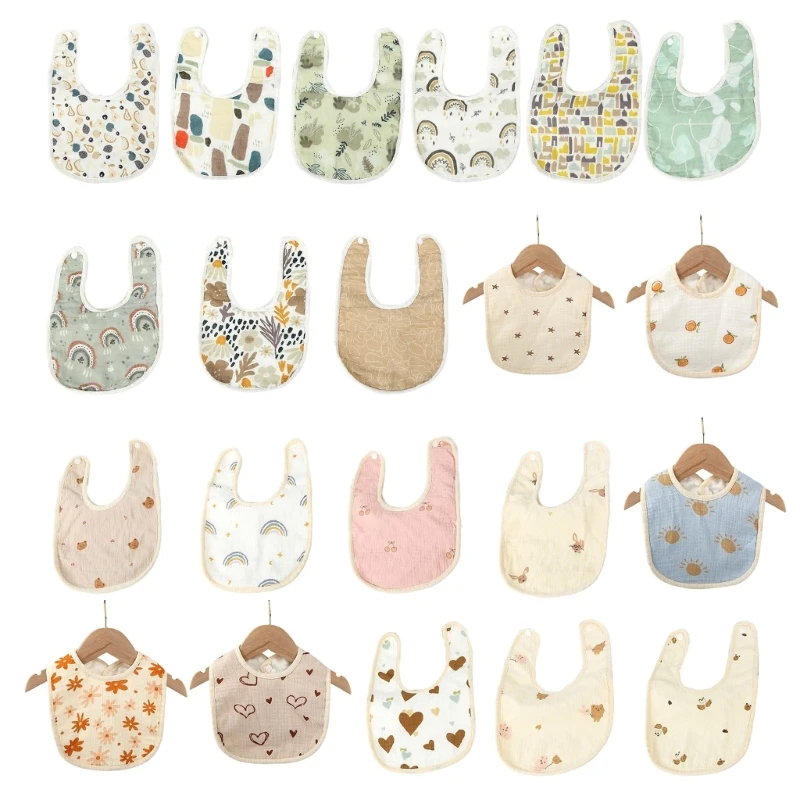 

Baby Bibs UShaped Feeding Bibs for Infant Thickened Saliva Towel Drooling Apron