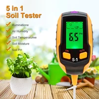 45 in 1 soil meter tester soil phmoisturetemperature illuminationenvironmental humidity sensor monitor for garden plants