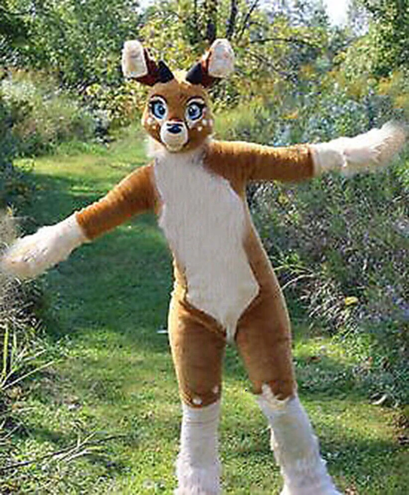 

Костюм-Талисман из длинного меха хаски, лисы, кожаная куртка, костюм на Хэллоуин, семейная одежда на Рождество, Пасху