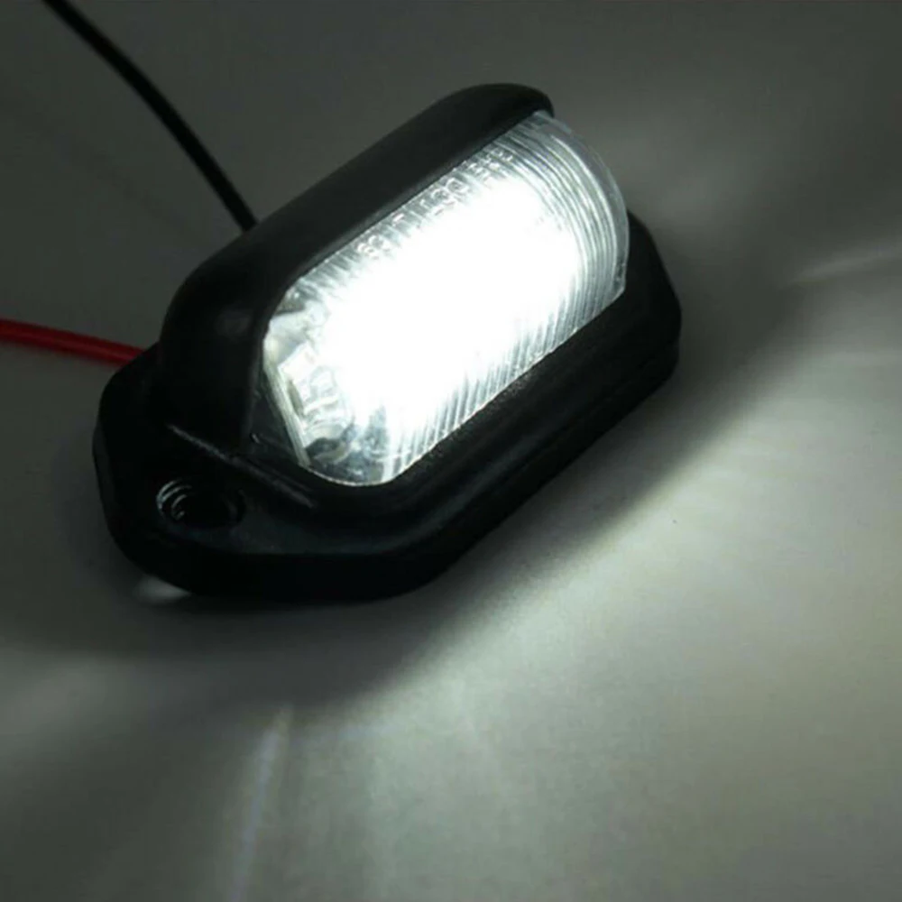 

Trailer License Plate Light Waterproof White With Screws 12V Accessories Parts