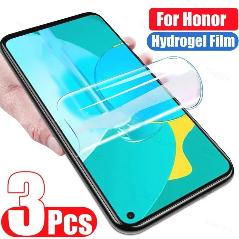 

3Pcs Hydrogel Film For Huawei Honor X8 X9 X10 X20 SE X30 Screen Protector For Honor 8A 8C 8S 8X 9A 9C 9S 9X 10X 10 Lite 10i Film