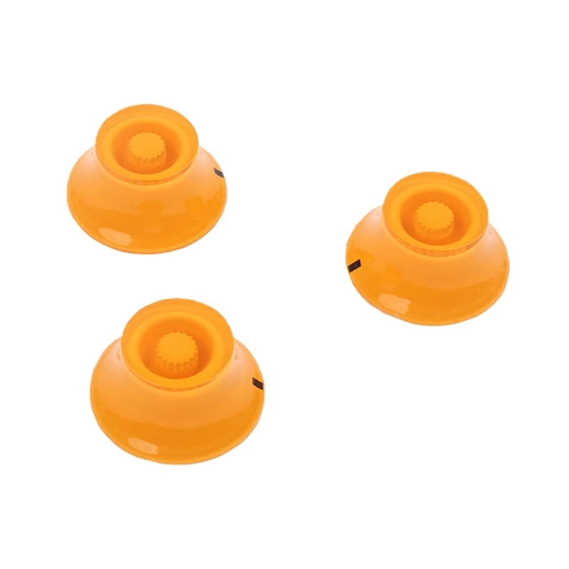 

3pcs Plastic Top Hat Knobs Guitar Speed Control Knobs Volume Tone Control Knob