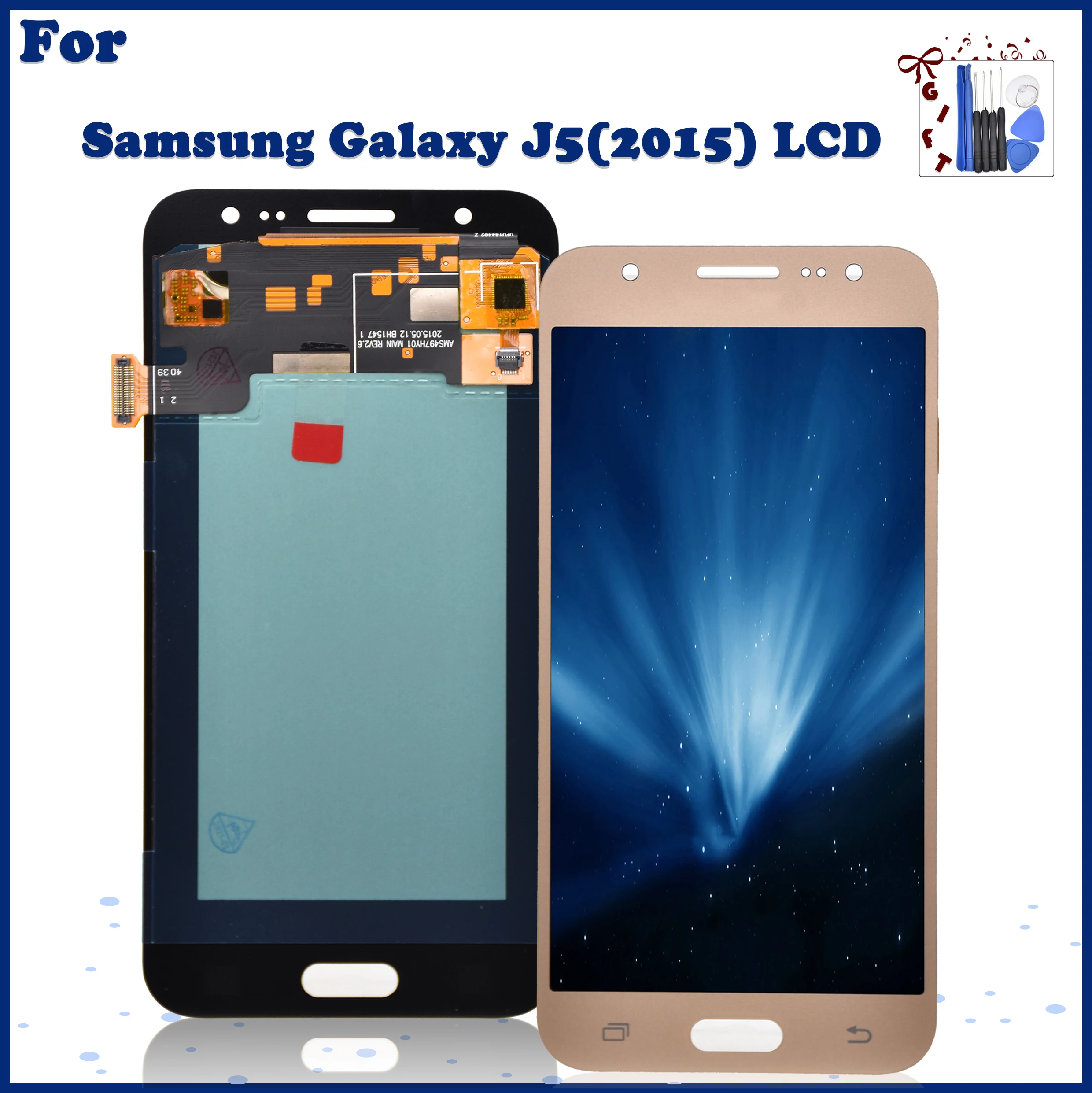 

Super AMOLED For Samsung Galaxy J5 2015 J500 LCD Display+Touch Screen LCD Digitizer Assembly SM-J500FN J500M Replacement Parts