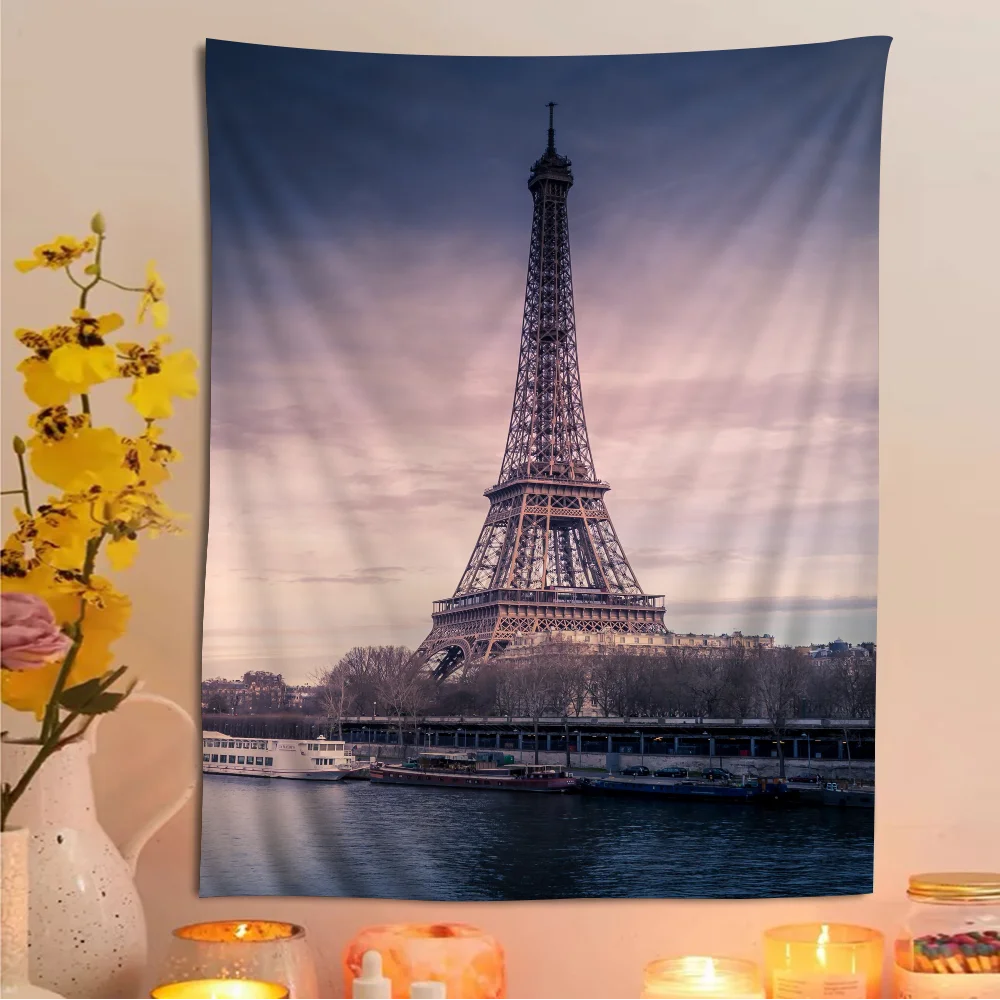 Эйфелева башня DIY настенный гобелен подвесной Таро хиппи Фотофон INS домашний