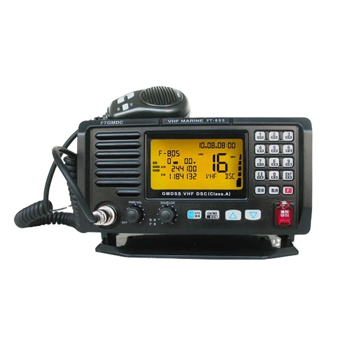 FT-805 DSC 25 Вт Морской радиопереговорный телефон 2-полосный VHF Связь Мини UHF