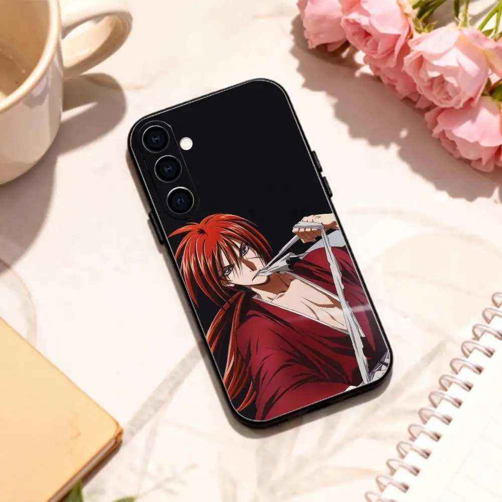 Фото Чехол для телефона Samurai Rurouni K-Kenshin для Samsung Galaxy A73, A72, A71, A70, A53, A52, A51, другие модели, мягкий черный корпус №3