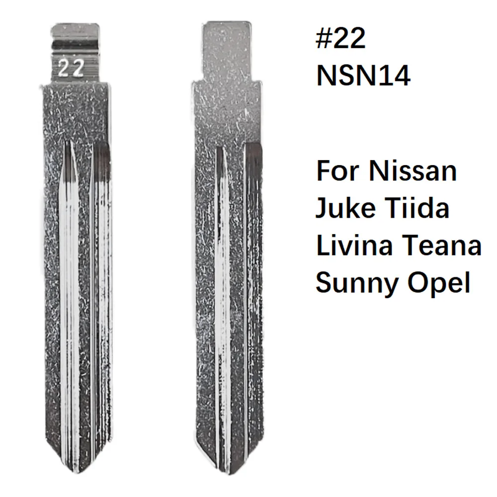 

Запасной необработанный ключ-заготовка KD VVDI JMD, универсальный корпус выкидного ключа-пульта # 22 NSN14 для Nissan Juke, Tiida, Livina, Teana, Opel
