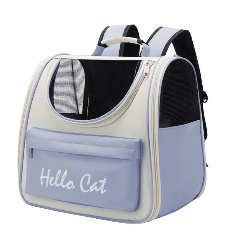 

Dog Backpack Pet Storage Bag Small Folding Cat Backpack For With Carrying Handle Breathable And Anti-Bite For Summer