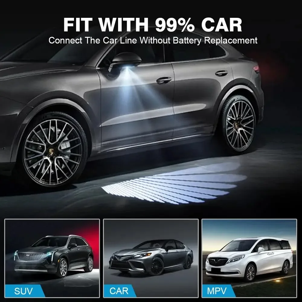 Универсальная автомобильная лампа с крыльями ангела декоративная атмосферная 12