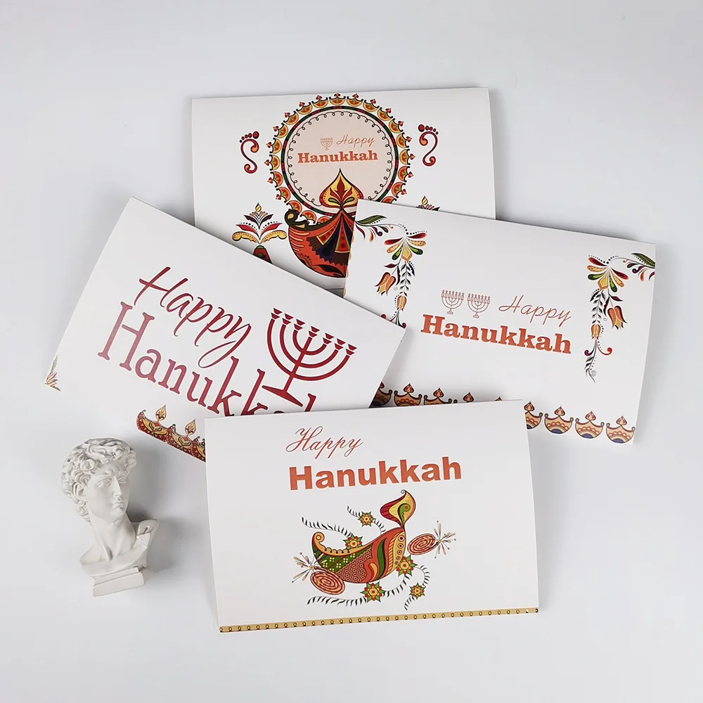 Поздравительные открытки Хануки сделай сам фестиваль рождения вечерние подарки