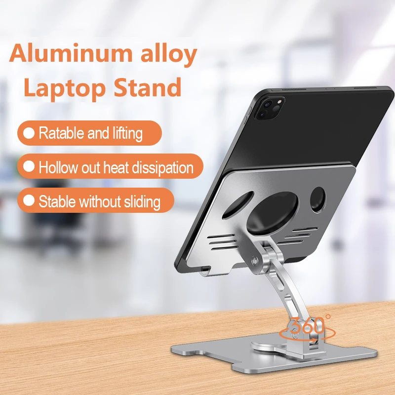 Tablet Stand Upgraded Adjustable iPad Stand Universal Foldable Desktop Holder Dock Compatible with iPad Pro Mini Samsung Xiaomi