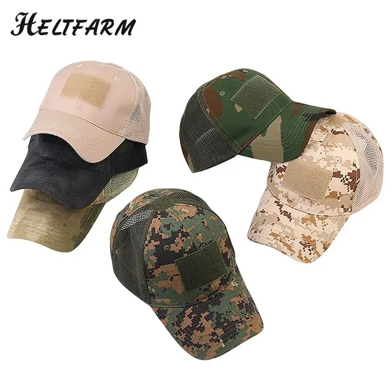 

Outdoor Sunscreen Casual Caps Women Men Camouflage Hats Mesh Hat Summer Adjustable Baseball Caps Unisex Sports Cap