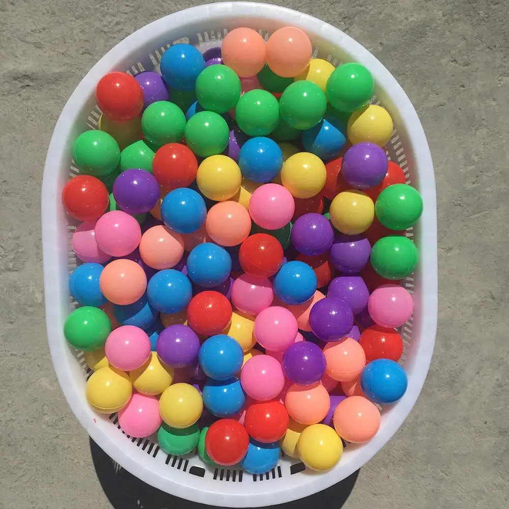 

Детские красочные шарики для питья 5,5 см/7 см, шарики для океан, игрушки для помещений, для Прыгающего домика, игровой домик, палатка для детск...