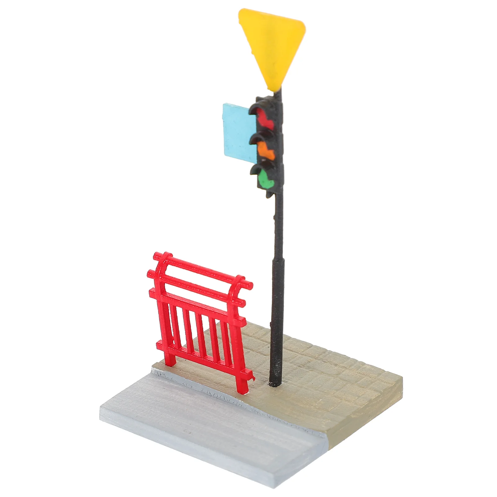 

Christmas Miniature House Kit Kids Playset Boys Traffic Lamp Street Decor Toys Light Landscape Decoration Figurines Girls