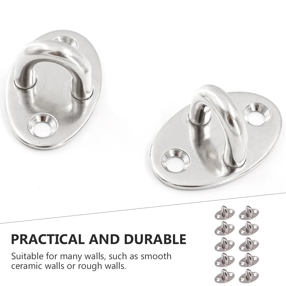 10 шт. вешалки кольцо для хранения подвесной крючок несущая проушина серебряная