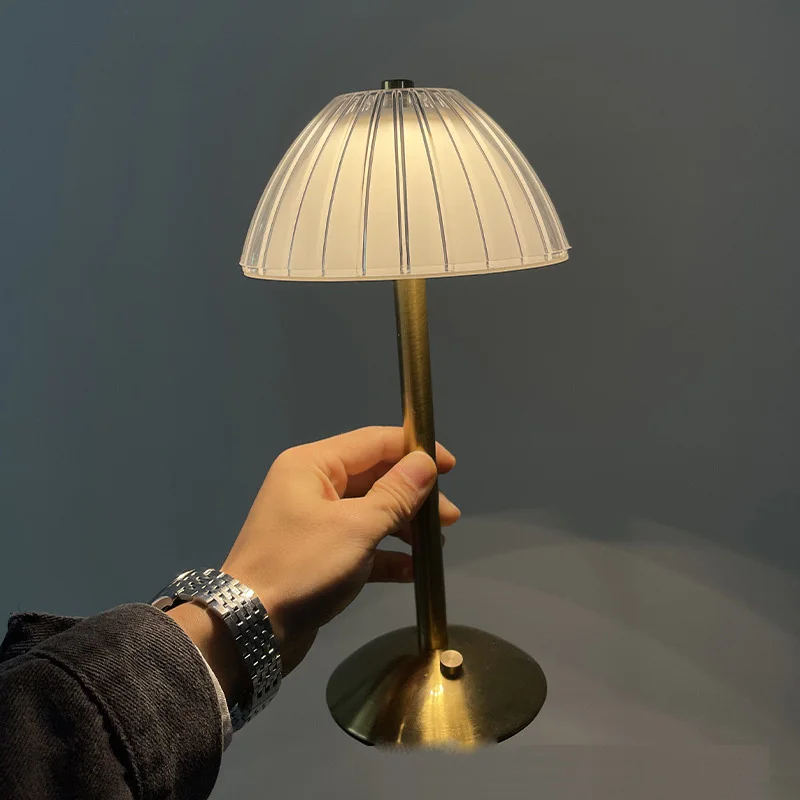 

Retro Led Bar Table Lamp Charging Restaurant Outdoor Table Lamp Cafe Clear Bar KTV Desktop Night Light