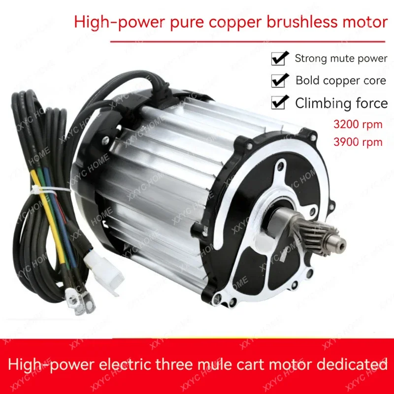 Высокоскоростной двигатель бесщеточный дифференциальный 48 В 60 72 1500 Вт 1800