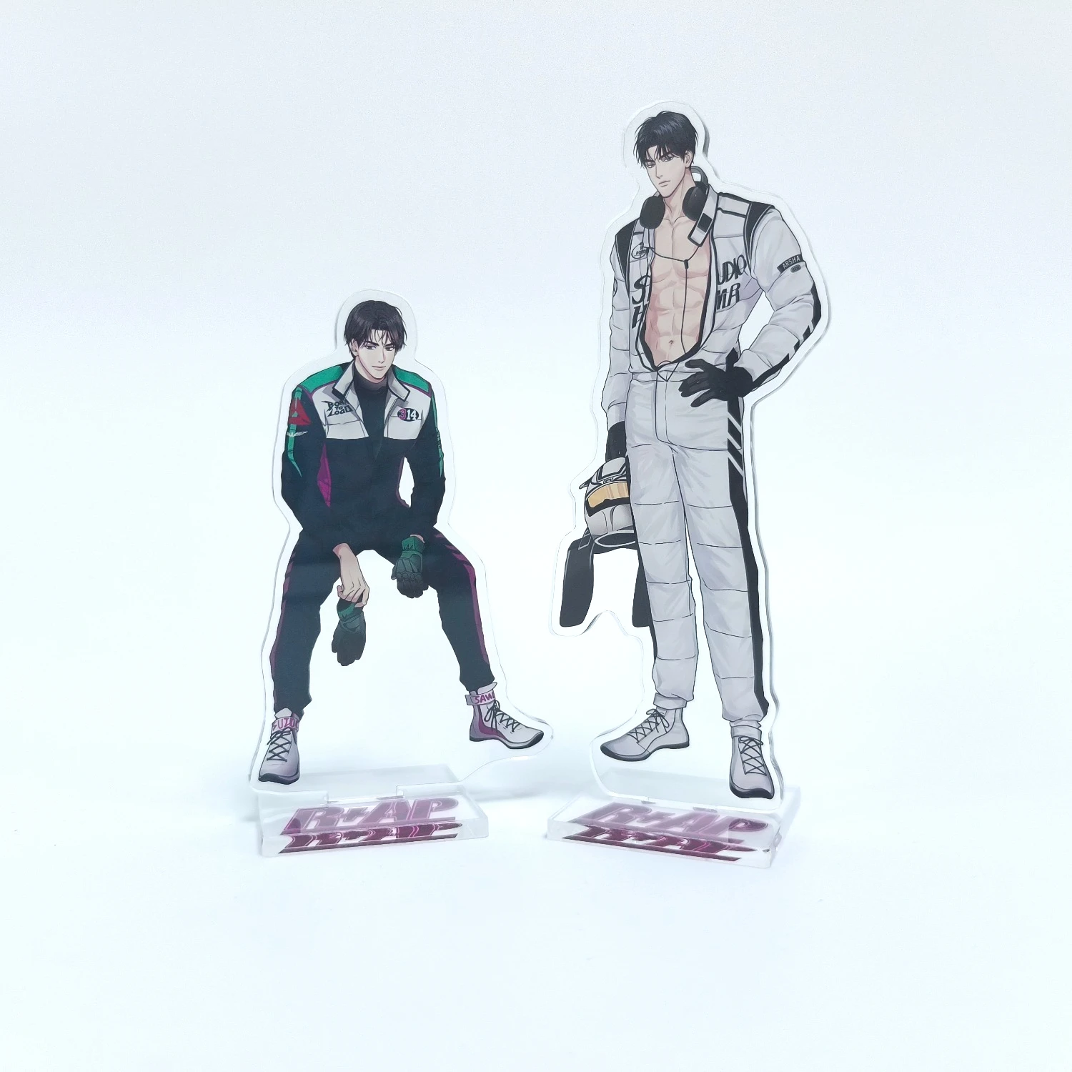 Фото Акриловая подставка и брелок для ключей по мотивам BL Yaoi Manhwa: Payback Racing to Another Pink Racer & Partner – коллекционный аниме-подарок №1