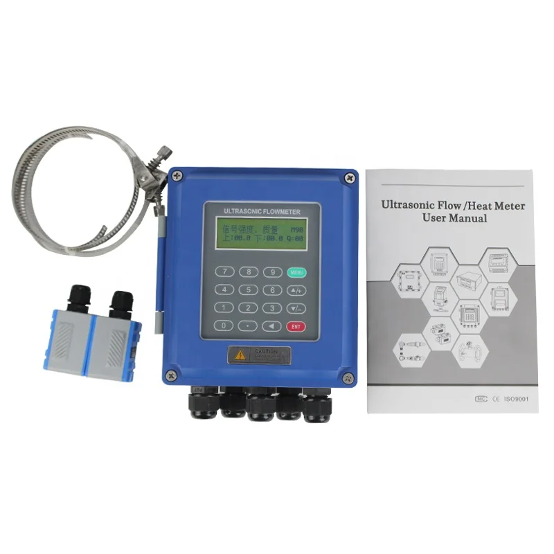 Настенный ультразвуковой расходомер воды датчик tuf-2000h цифровой