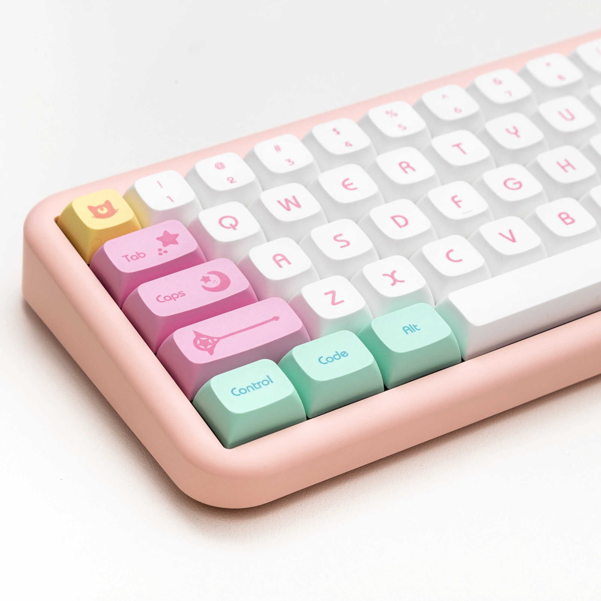 

143 Keys Magical Girl Pink Keycap Cute keycaps XDA profile PBT Dye Sublimation Keycap For MX Switch Mechanical Keyboard Keycaps