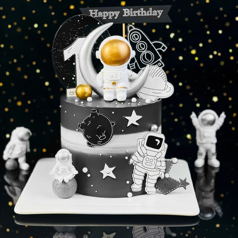 

Луна Звезда астронавт Торт Топперы День рождения Торты Декор Вселенная Космос вечерние НКА детский душ первая детская вечеринка Декор дети