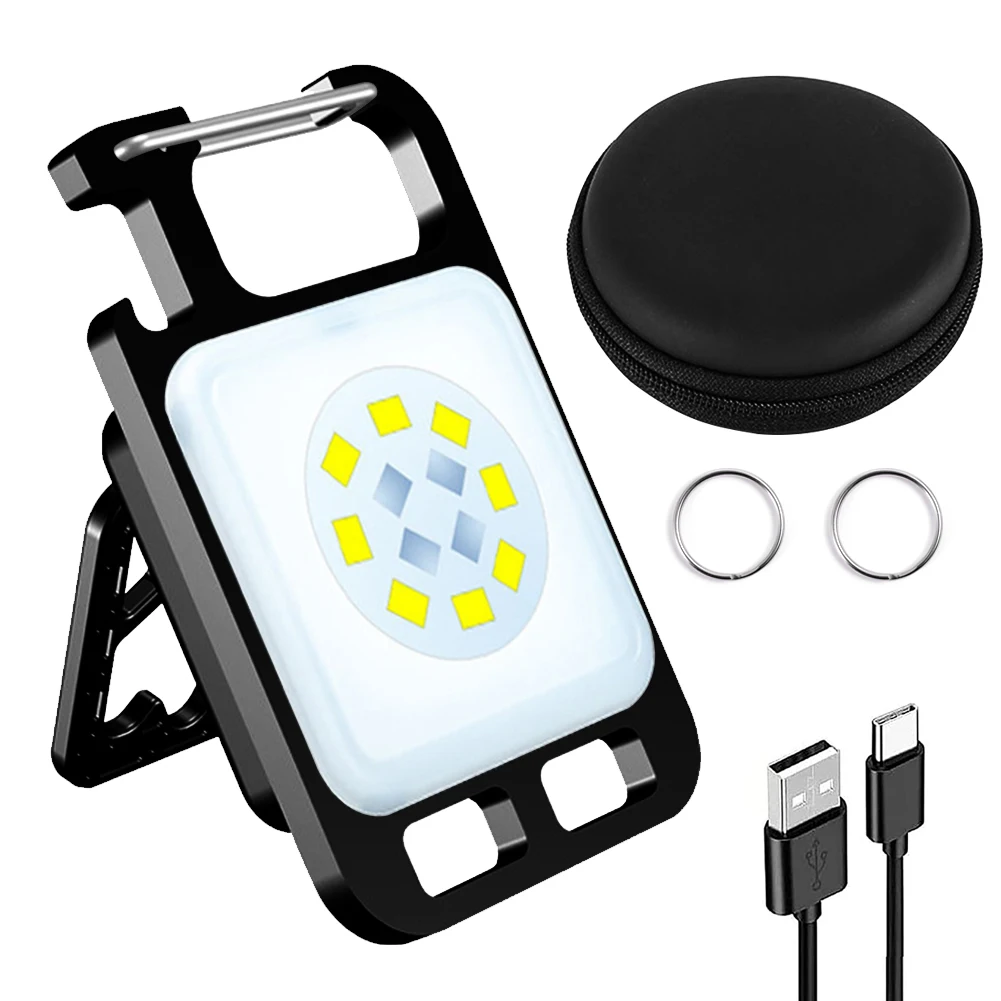 

COB LED Flashlight Multifunctional Rechargeable Working Light Portable Bottle Opener for Night Walking Camping Emergency