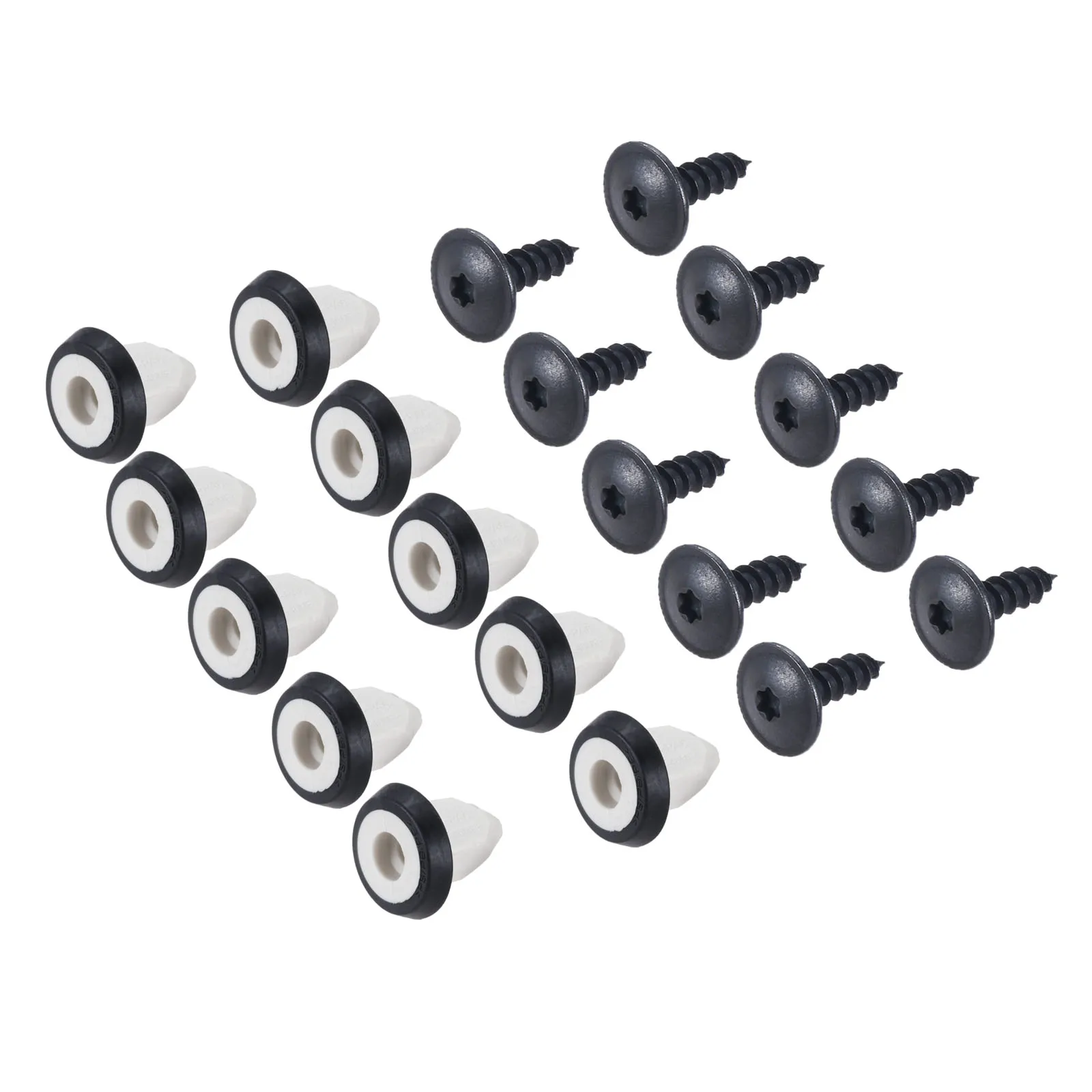 

Yetaha 20 шт./10 комплектов автомобильных винтов для брызговиков, бампер, юбка, винты Torx, зажимы для Golf 6 Bora Magotan POLO