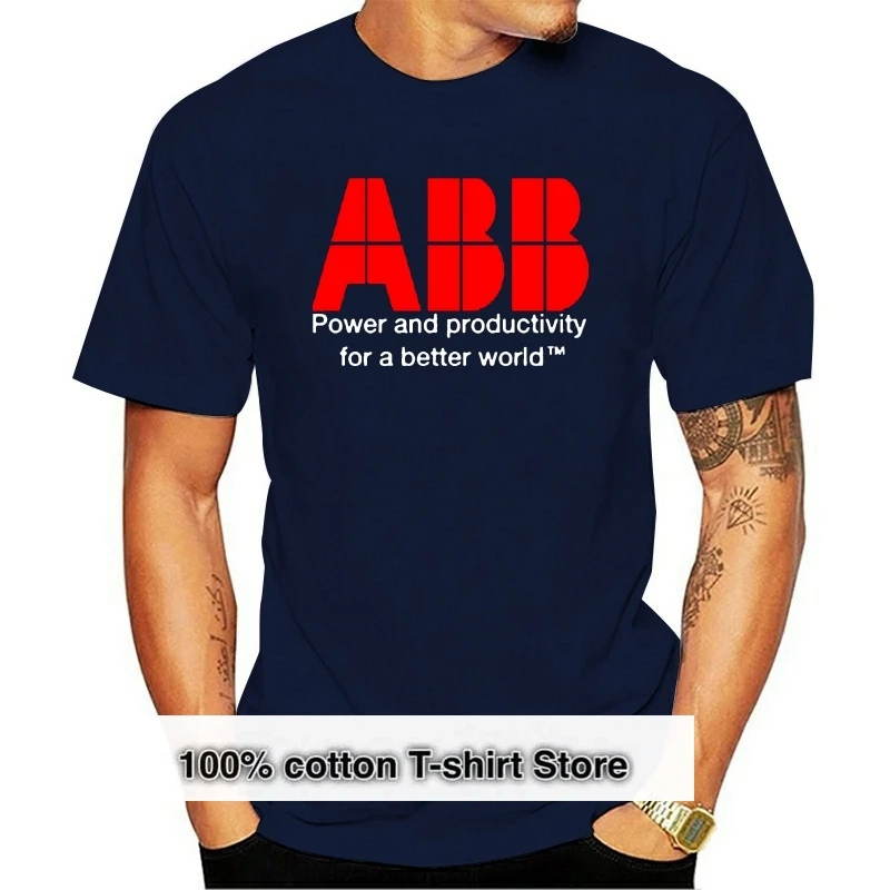 

ABB Power and Productivity 02 Black T Shirt Cool Casual t shirt men Unisex New Fashion tshirt free shipping tops ajax
