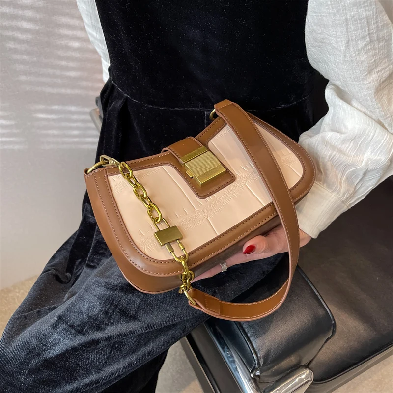 

New High Quality PU Leather Crossbody Bags For Women Fashion Hit Trend Women's Branded Trending Small Shoulder Handbags